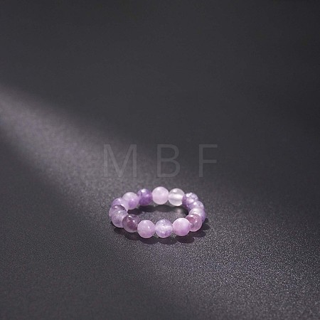 Natural Quartz Stretchy Finger Rings FS-WG01730-50-1
