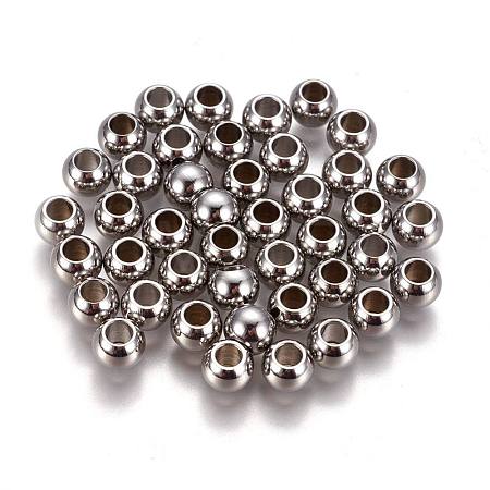 Tarnish Resistant 304 Stainless Steel Spacer Beads STAS-L222-42C-P-1