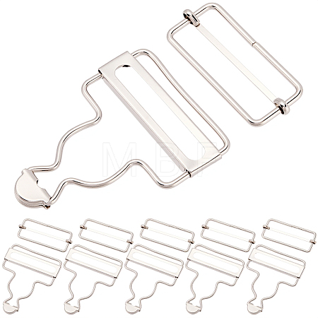 6Bags Adjustable Alloy Buckle FIND-CP0003-92B-1