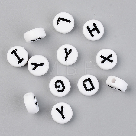 Opaque Acrylic Beads X-SACR-T338-11A-1