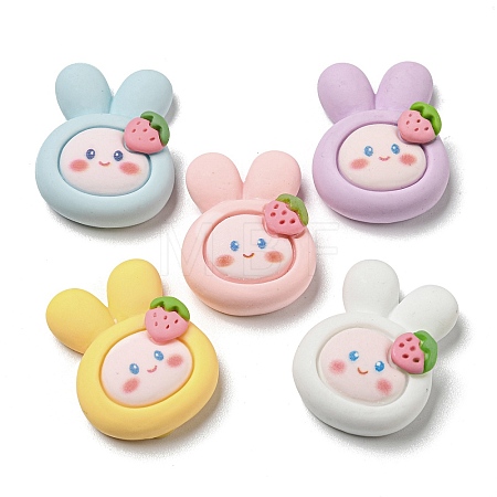 Opaque Resin Decoden Cabochons RESI-F052-A03-1