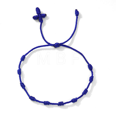 Bohemian Knotted Braided Nylon Cord Bracelets UQ5107-1-1