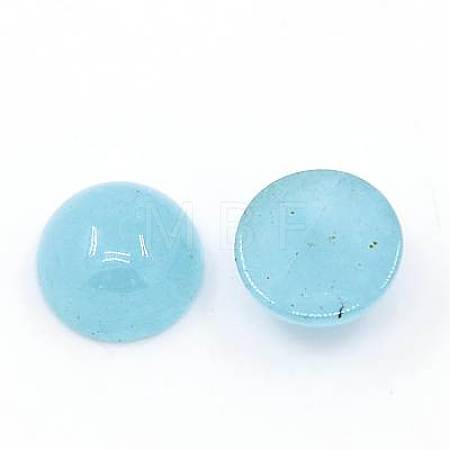 Natural White Jade Cabochons X-G-G506-10mm-1