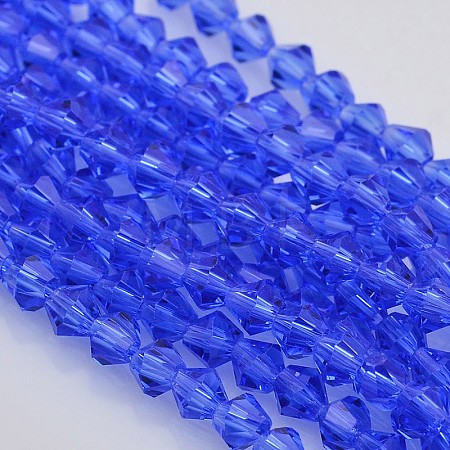 Faceted Bicone Glass Beads Strands EGLA-P017-4mm-10-1