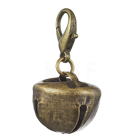 Iron Bell Pendant Decorations HJEW-JM02172-04-1