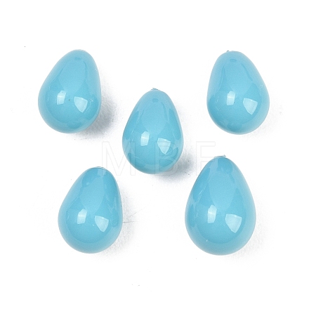 Electroplate Opaque Glass Beads GLAA-A044-02B-1