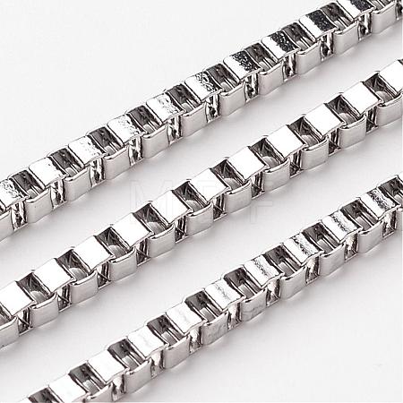 Tarnish Resistant 304 Stainless Steel Venetian Chains CHS-K001-34B-1