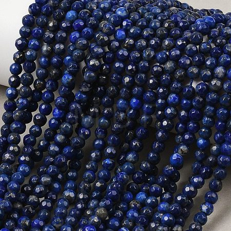 Natural Lapis Lazuli Beads Strands G-G059-4mm-1