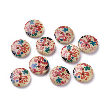 Lovely 2-hole Basic Sewing Button NNA0YW1-1