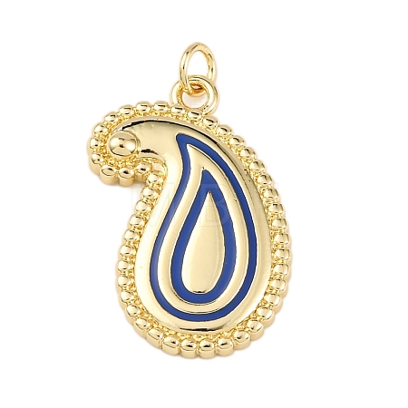 Brass Enamel Pendants KK-K408-43A-01-1