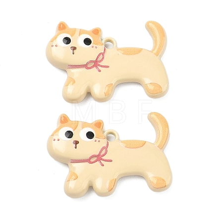 Baking Paint Alloy Pendants FIND-G109-04B-1