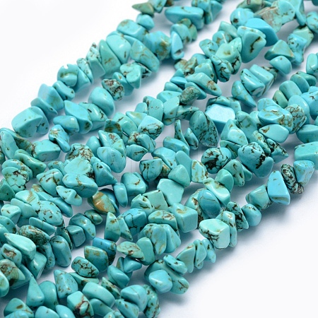 Synthetic Turquoise Beads Strands G-P332-24B-1