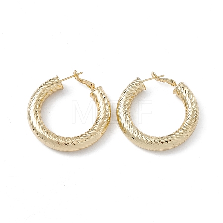 Long-Lasting Plated Brass Hoop Earrings for Women EJEW-A088-07G-1