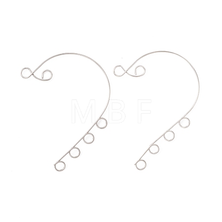 Tarnish Resistant 316 Stainless Steel Ear Cuff Findings STAS-H148-04P-1