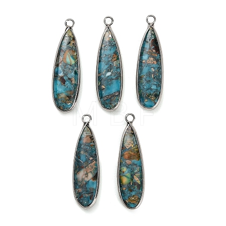 Dyed Synthetic Imperial Jasper Pendants GG-CBAA20A-06P-02-1