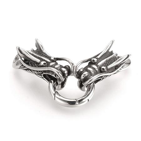304 Stainless Steel Spring Gate Rings STAS-Q209-35-1