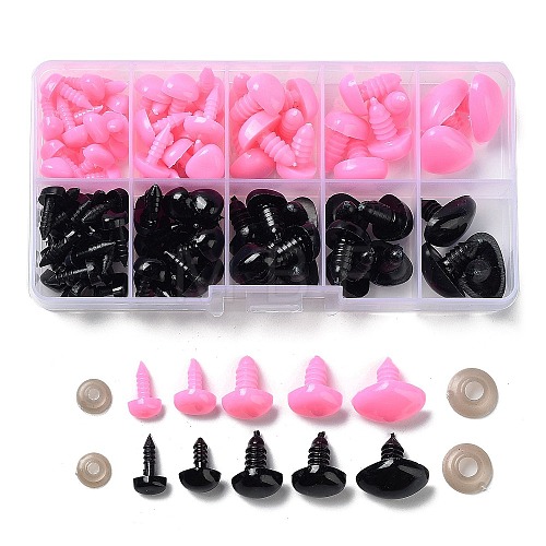106Pcs Triangle Plastic Doll Craft Safety Noses DIY-P081-A04-1