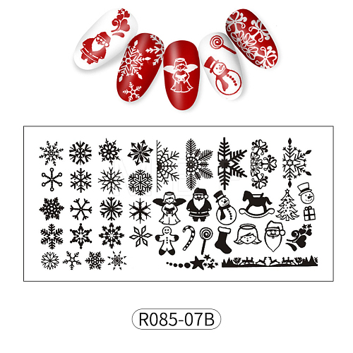 Stainless Nail Art Stamping Plates MRMJ-R085-07B-1