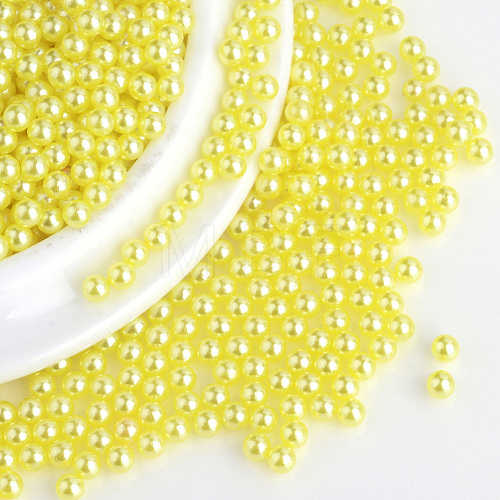 Imitation Pearl Acrylic Beads OACR-S011-3mm-Z3-1