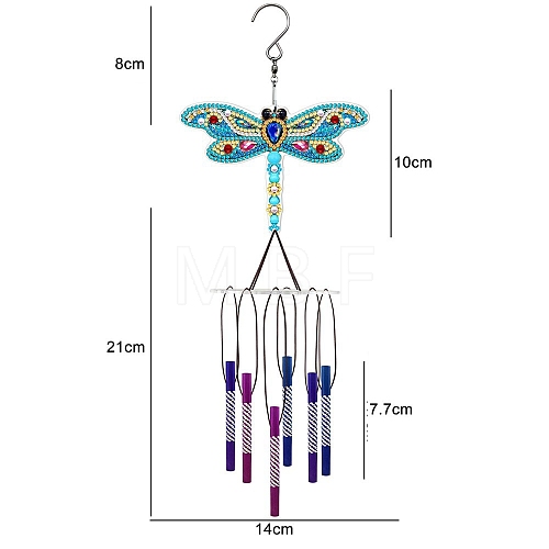 DIY Wind Chime Diamond Painting Kit PW-WG16014-02-1