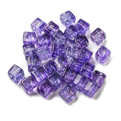 500Pcs Transparent Crackle Glass Beads EGLA-NH0001-01G-1