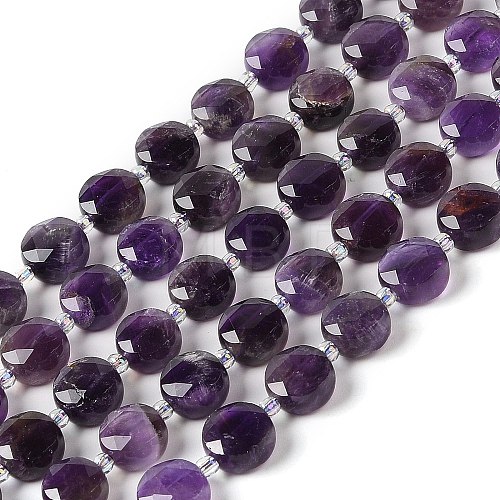 Natural Amethyst Bead Strands G-C116-A03-01-1