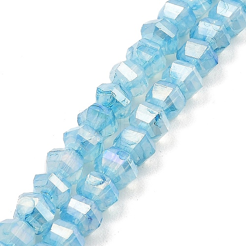 Imitation Jade Glass Beads Strands GLAA-P058-03A-02-1