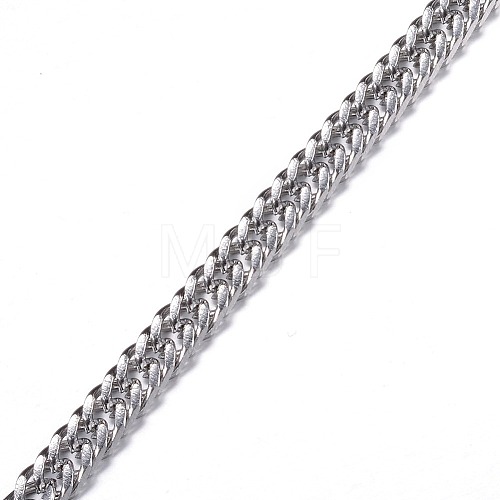 304 Stainless Steel Cuban Link Chains CHS-H007-53P-1