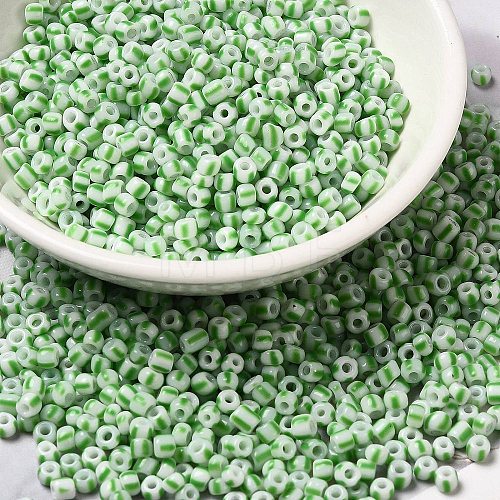 6/0 Opaque Colours Seep Glass Seed Beads X-SEED-F003-04A-06-1