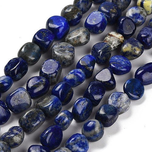 Natural Lapis Lazuli Beads Strands G-P497-01E-03A-1