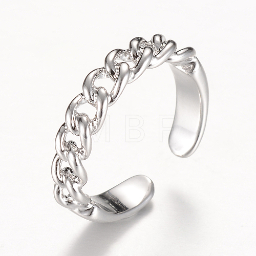 Brass Cuff Finger Rings RJEW-T001-15P-1