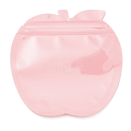 Apple Shaped Plastic Packaging Yinyang Zip Lock Bags OPP-D003-01C-1