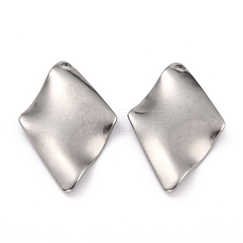 304 Stainless Steel Pendants STAS-P282-06P-1