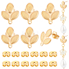 24Pcs 304 Stainless Steel Stud Earring Findings STAS-BBC0010-43G-1