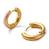 Real 18K Gold Plated 304 Stainless Steel Hoop Earrings UA1409-4-2