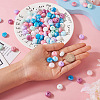  100Pcs 10 Colors Rondelle Food Grade Eco-Friendly Silicone Beads SIL-TA0001-42-5