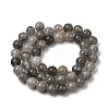 Natural Gemstone Cloudy Quartz Round Bead Strands X-G-O021-8mm-03B-2