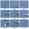 Butterfly Suncatcher Making Kit for Hanging Pendant Ornament DIY-SC0020-49-4