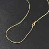 1.5mm Rack Plating Brass Serpentine Chain Necklaces for Women Men MAK-L044-12G-3