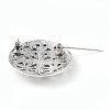 Tibetan Style Alloy Brooches JEWB-O016-03A-AS-2