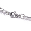 Men's 667 Stainless Steel Cuban Link Chain Bracelets BJEW-G631-07P-1-2