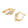 SHEGRACE Brass Micro Pave Cubic Zirconia Hoop Earring Findings XGRQ79494-936G-2