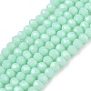 Opaque Solid Color Imitation Jade Glass Beads Strands LS-EGLA-A044-P1mm-D14-1