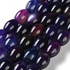 Natural Agate(Dyed & Heated) Beads Strands G-M446-D01-01C-2