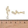 Brass Micro Pave Clear Cubic Zirconia Pendants CU-CBA5C42-15G-3