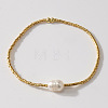 Imitation Pearl & Glass Seed Bead Stretch Bracelets for Women NJ9716-3-1
