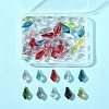 50Pcs Handmade Gold Sand Lampwork Beads LAMP-FS0001-22-8