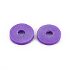 Handmade Polymer Clay Beads Strands CLAY-R089-8mm-T031-3