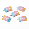 Resin Pendants RESI-TAC0002-19B-2