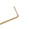 Brass Stud Earring Findings KK-TA0007-12G-5